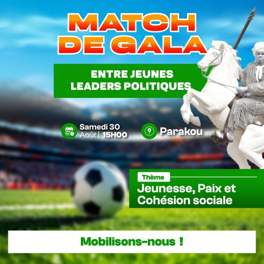 SPORT: MATCH DE GALA DES JEUNES LEADERS POLITIQUES À PARAKOU