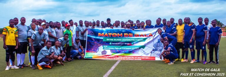 Parakou : Les Jeunes leaders politiques se réunissent autour d&rsquo;un match de gala sur la paix et la cohésion sociale.
