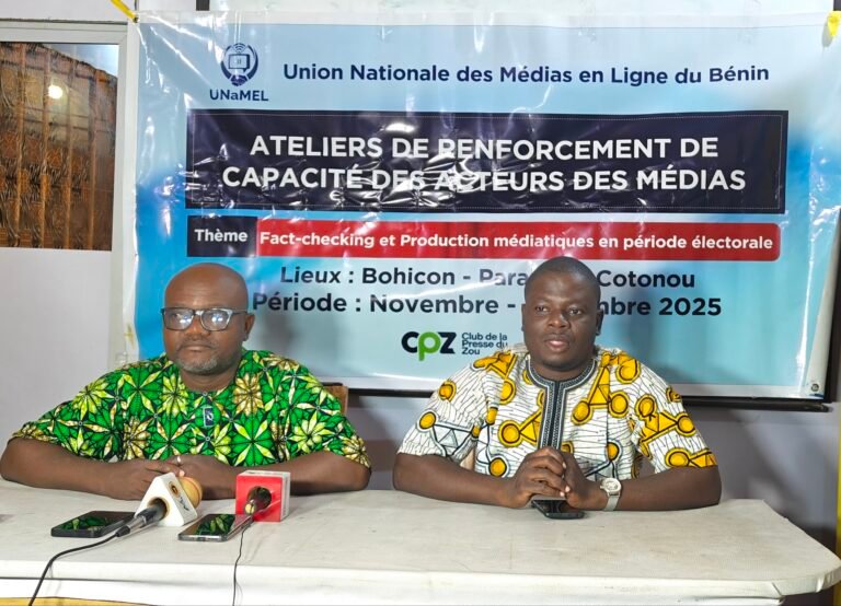 Parakou/Formation des acteurs des Médias sur le Fact-checking : L’AJSB et l’UNAMEL appellent à la rigueur professionnelle en période électorale.