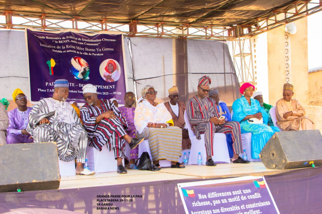 Grande prière citoyenne à Parakou : la Reine Borno Ya Gamsu mobilise pour la paix et l’unité nationale
