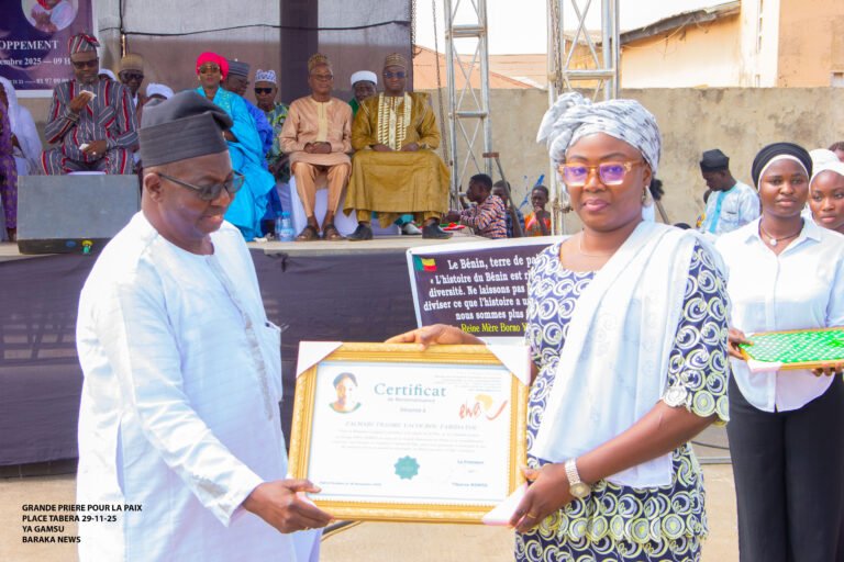 Distinguée Ambassadrice de la Paix: Faridatou ZACHARI TRAORÉ YACOUBOU une nouvelle fois reconnue pour son leadership exemplaire