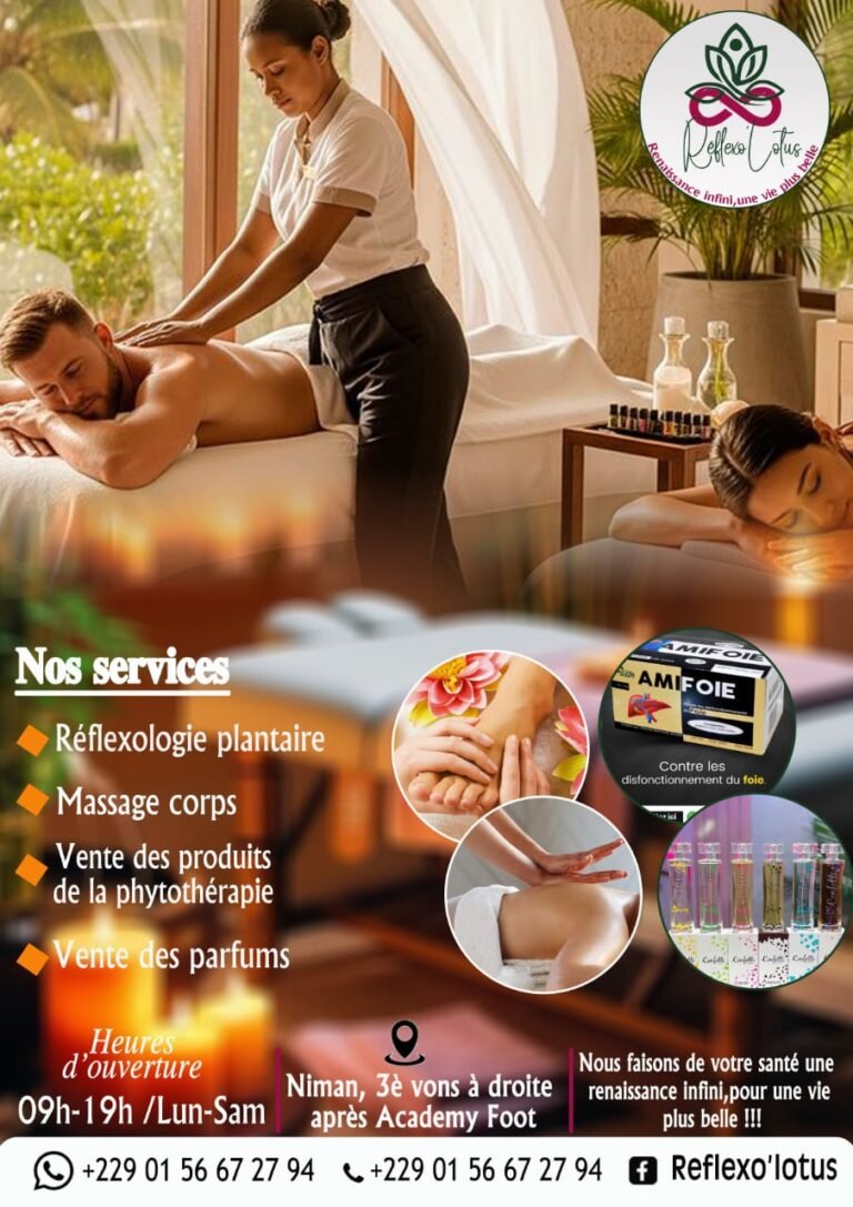 Parakou/Publi-Reportage: Le centre Reflexo’Lotus pour votre bien-être au naturel s’installe à Parakou