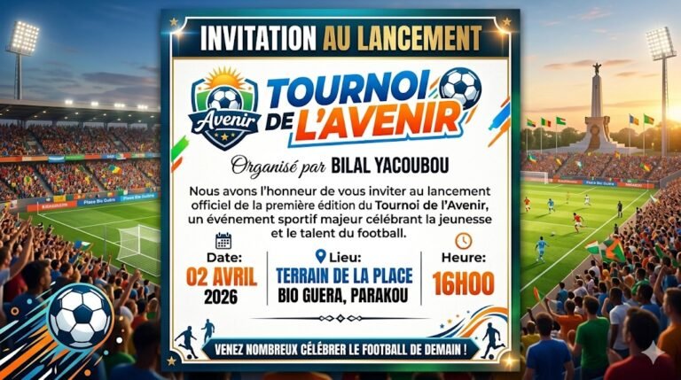 Parakou : Bilal Yacoubou active un autre un levier de mobilisation au profit de la jeunesse et du Duo Wadagni-Talata.