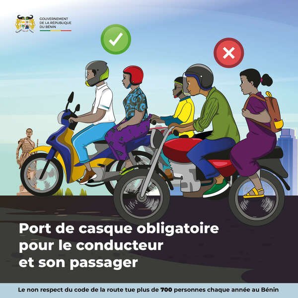 Parakou : La Mairie durcit le ton sur le port obligatoire du casque