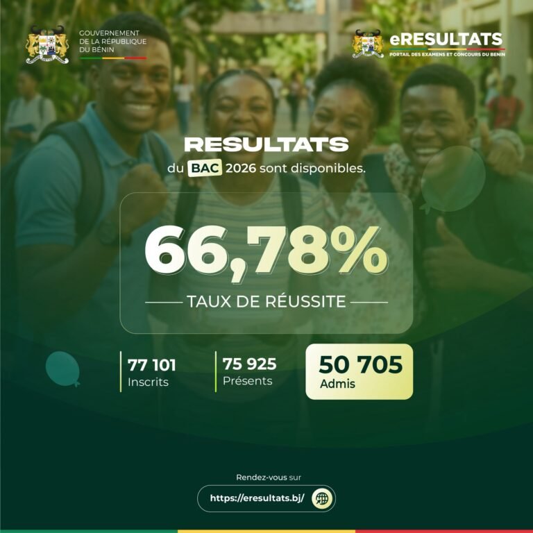 BAC 2026 au Bénin : Après la proclamation des résultats, voici les dernières étapes du processus.